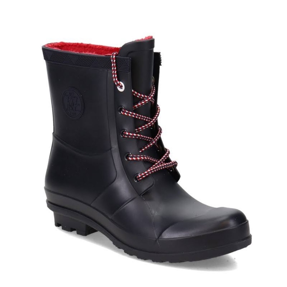 Tommy Hilfiger Rain Boots-Black-Size 6- NWT No Box